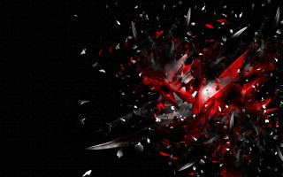 Abstract red black fireworks astronaut - cedric seaut keos masons free wallpaper