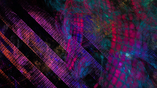 Colorful abstract lines squares grid - chromatic aberration free wallpaper