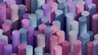 Colorful 3d city pattern generative - smooth free wallpaper