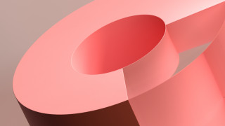 Pink brown geometric abstract raytraced - a pink object free wallpaper