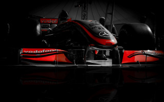 Red race car reflection photorealism - a red race car free wallpaper