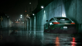 Dark alley car person rain - a dark alley free wallpaper