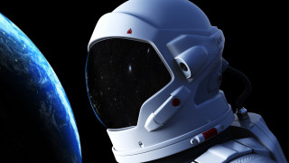 Space suit helmet planet galaxy - a helmet free wallpaper