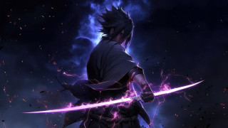Lightning sword fantasy anime night - him free wallpaper for desktop