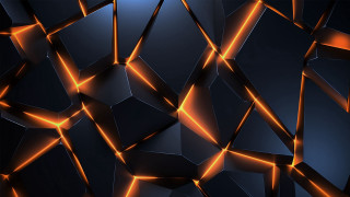 Dark orange abstract squares geometric - buckminster fuller free wallpaper for desktop