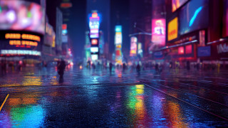 City street night neon lights - neon light free wallpaper