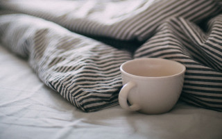 Coffee cup bed blanket morning - a coffee cup free wallpaper