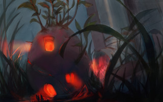 House forest lantern fantastark concept - league of legends concept art free wallpaper for desktop
