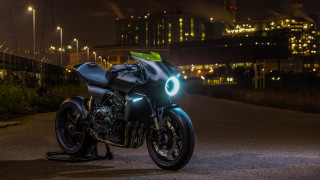 Motorcycle cityscape night tokyo lights - cyberpunk style free wallpaper