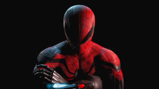 Spiderman red light chest hands - a spider man free wallpaper