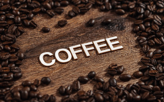 Wooden coffee beans conceptual art - coffee bean free wallpaper for desktop