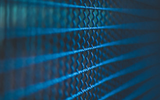 Metal fence blue light abstracted - mesh wire free wallpaper