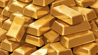 Gold bars stack price tag - serial art free wallpaper for desktop