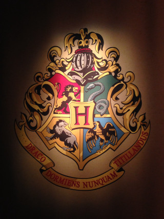 Hogwarts crest lit wall dark - free seasons wallpaper