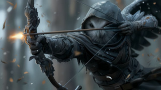 Fantasy archer bird armor ember - a bow free wallpaper for desktop