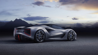 Silver sports car dusk mountains - dusk free wallpaper for desktop