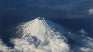 Mountain snow clouds plane window - cloud and mountains free wallpaper