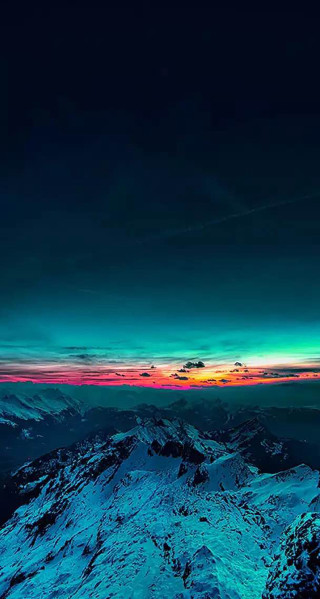 Mountain sky clouds bright blue - free sky wallpaper