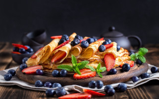 Fruit pastry wooden table teapot - delaunay free wallpaper for desktop