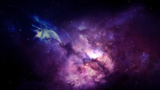 Colorful space stars horse head - nebula free wallpaper
