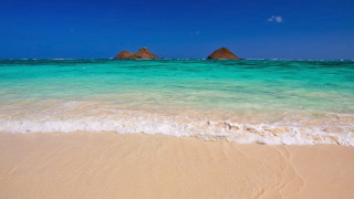 Beach rock waves sky ocean - beach free wallpaper for desktop