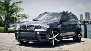 Black bmw suv road water - an gyeon free wallpaper for desktop