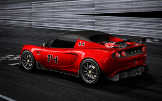 Red sports car racing british - the side of its free wallpaper