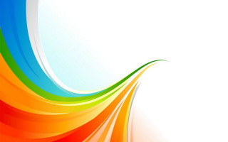 Colorful white rainbow wave abstract - the bottom of the image free wallpaper for desktop
