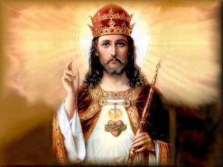 Jesus holding cross crown halo - a halo free wallpaper