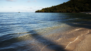 Beach island boat sky mountain - antoine ignace melling free wallpaper
