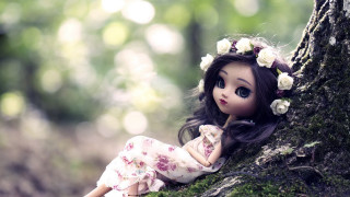 Doll mossy tree flower crown - a flower crown free wallpaper