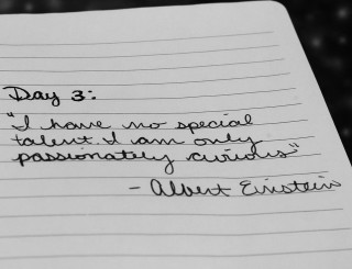 Note quote creativity evelyn greyscale - free holidays wallpaper for desktop