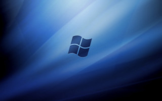 Blue windows logo white stripe - a windows logo free wallpaper