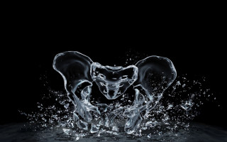 Water splash horse planet galaxy - a water splash free wallpaper