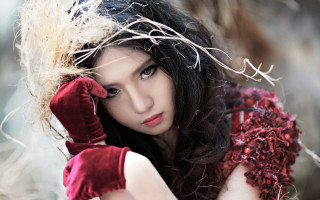 Alice prin red dress gloves - a red glove free wallpaper