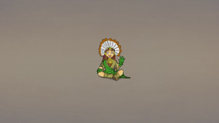 Woman hat green dress cave - a cartoon of a woman free wallpaper