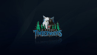 Minnesota timbers wolf face trees - a logo free wallpaper