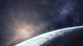 Earth space star sky moon 2 - side and a star free wallpaper
