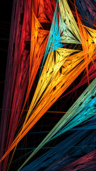 Colorful abstract background starburst lines - line free wallpaper for mobile