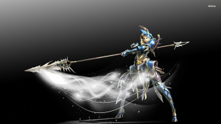 Woman blue outfit sword arrow - final fantasy free wallpaper