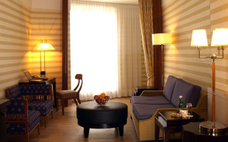 Living room couch chair table 6 - curtain free wallpaper