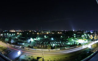 City night urban view bridge - ultra wide angle free wallpaper for desktop