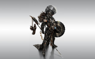 Warrior sword shield armor fantasy - a sword and shield free wallpaper