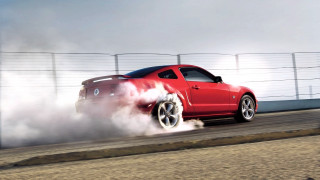 Red car smoke tires military - tire free wallpaper