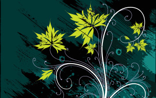 Flower silhouette night sky moon - eyvind earle free wallpaper for desktop