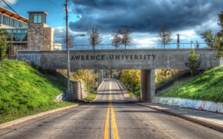 Bridge sign wrence university sky - arlington nelson lindenmuth free wallpaper