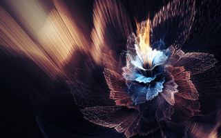 Blue butterfly fireworks galaxy starry - the bottom of it free wallpaper