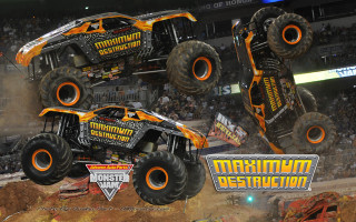 Monster truck jump dirt pile - charles martin free wallpaper