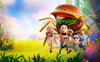 Cartoon characters running hamburger field - a field of grass and grass free wallpaper for desktop