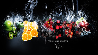 Fruit splash water christmas astronaut - fresh free wallpaper